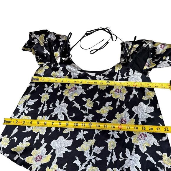 Cinq à Sept Cinq A Sept Rayna Silk Cold Shoulder Blouse Womens XS Office Siren - Picture 9 of 12